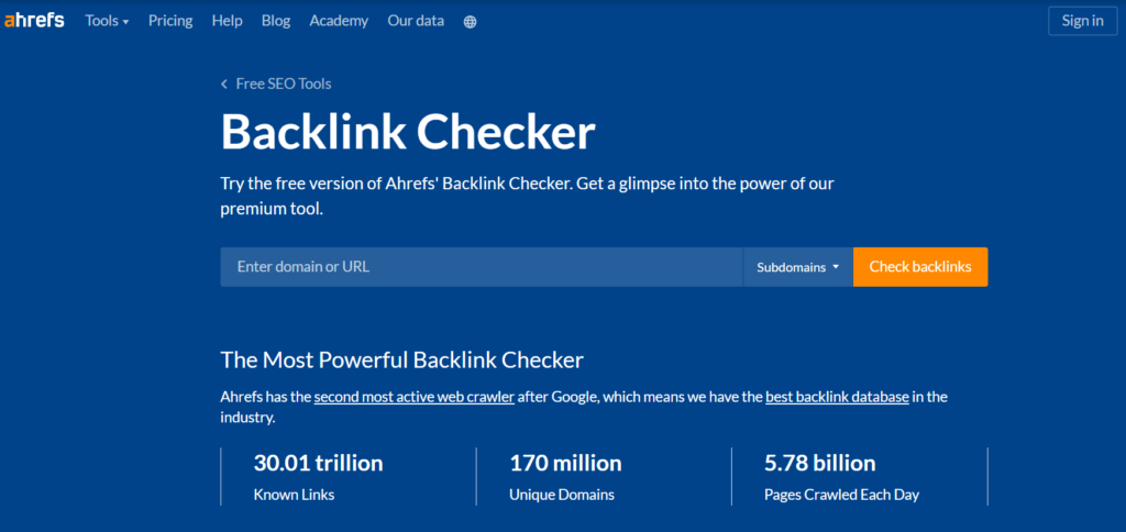 Ahrefs  Blacklink Checker