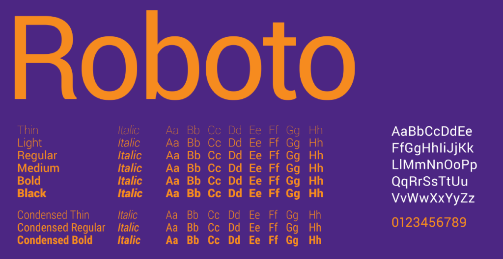 Font Roboto