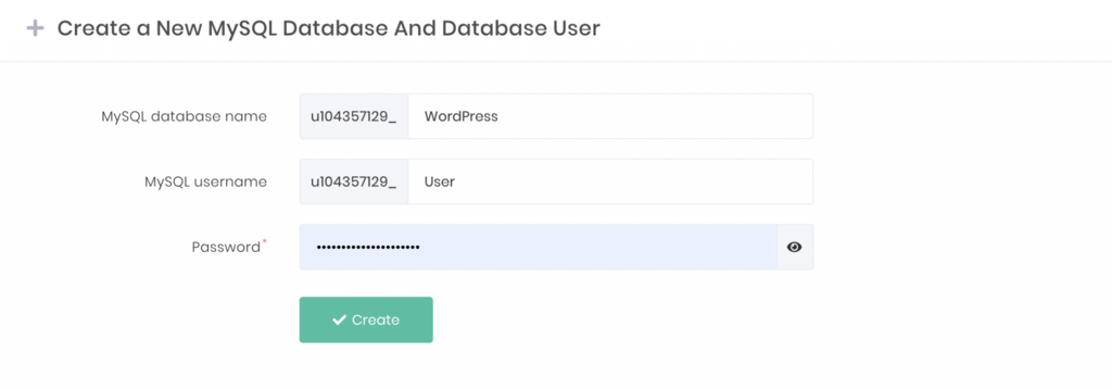 Tạo MySQL database và user cho WordPress