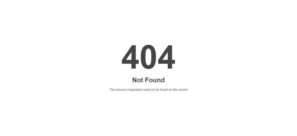 Lỗi 404 Not Found
