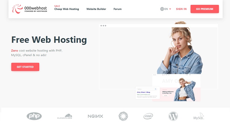 000WebHost - nhà cung cấp hosting miễn phí, tốt nhất