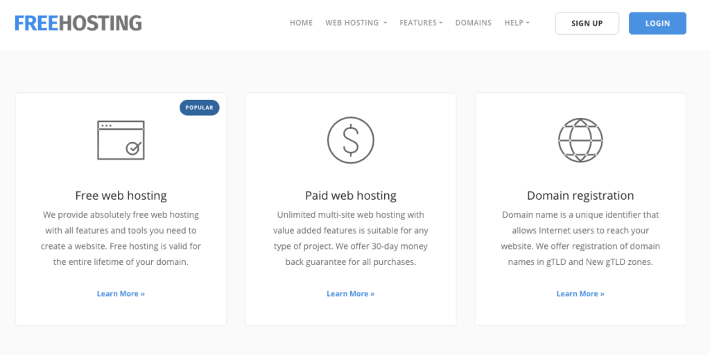 Freehosting -  Nhà cung cấp hosting miễn phí uy tín