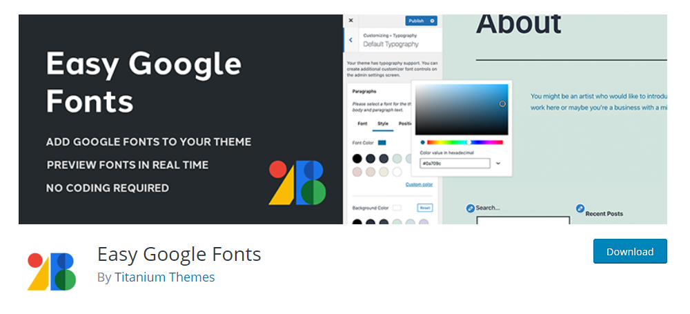 Plugin Easy Google Fonts