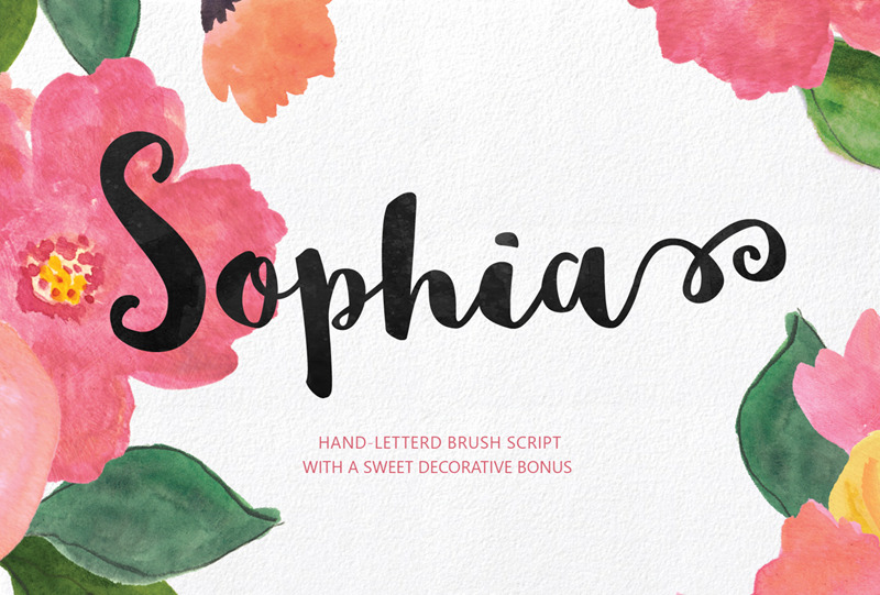 Font chữ Sophia cho photoshop