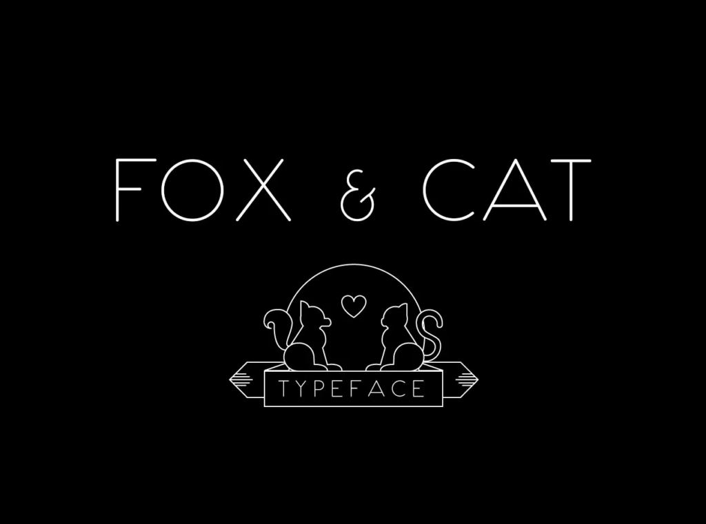 Font Fox and Cat dùng trong Photoshop