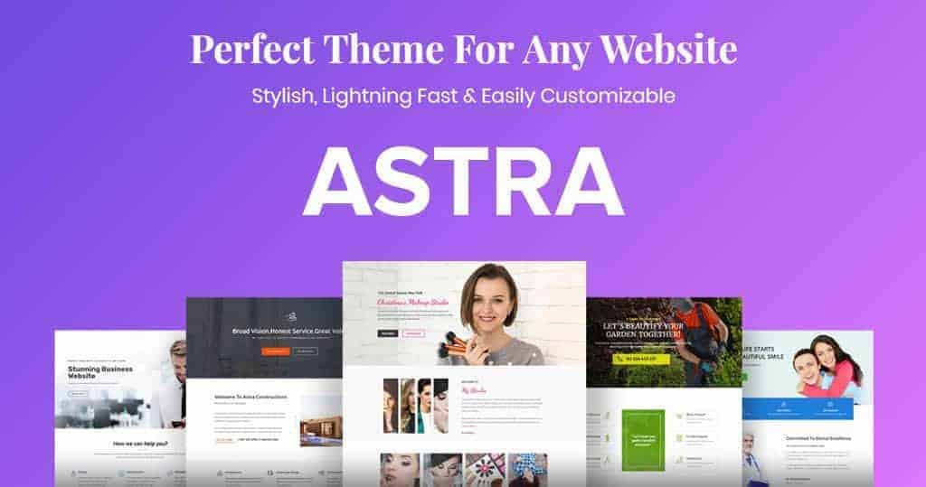 Astra - Theme wordpress được sử dụng nhiều nhất