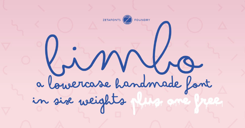 Font chữ Bimbo cho photoshop 