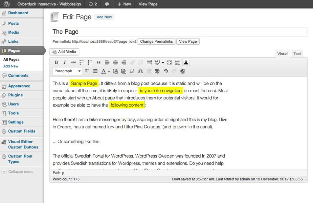 Plugin soạn thảo văn bản trong WordPress: Visual Editor Custom Buttons