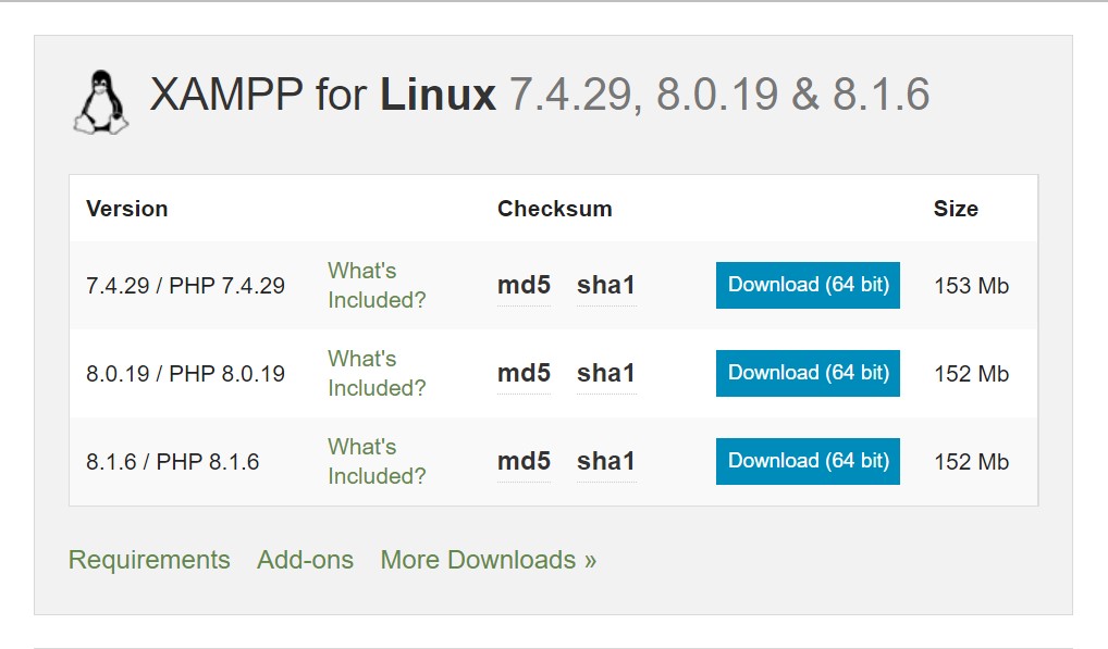 Hướng dẫn cài đặt XAMPP cho Linux