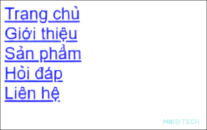 3 bước Tạo Menu Trong HTML & CSS kiểu Ngang, Dọc đơn giản