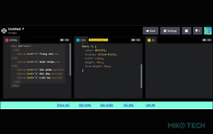 3 bước Tạo Menu Trong HTML & CSS kiểu Ngang, Dọc đơn giản