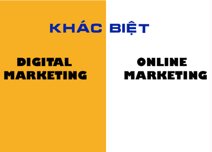Phân biệt Marketing Online và Digital Marketing