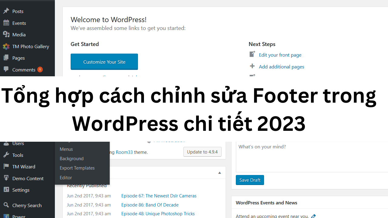 Tổng hợp cách chỉnh sửa Footer trong WordPress chi tiết 2023