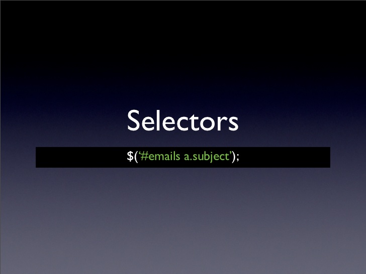 Selectors là một thuật ngữ rất quan trọng trong jQuery