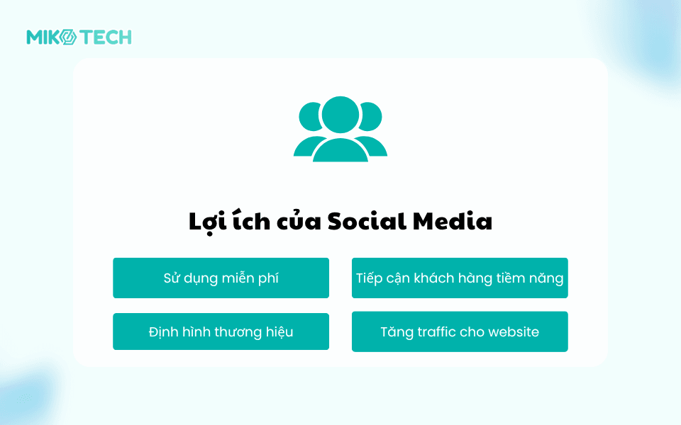 Lợi ích của Social Media với doanh nghiệp