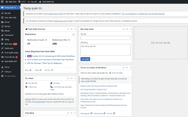 Wordpress Là Gì? Ưu Nhược Điểm Và Cách Cài Đặt Wordpress 3 Trang quản trị WordPress
