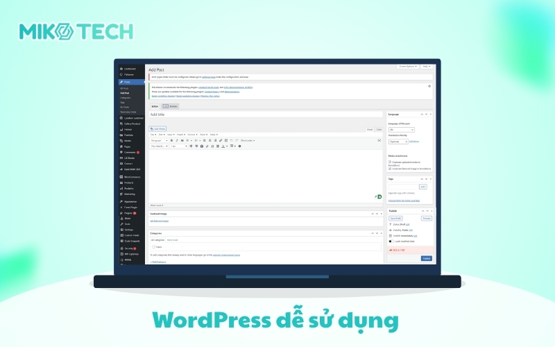 Wordpress Là Gì? Ưu Nhược Điểm Và Cách Cài Đặt Wordpress 8 wordpress dễ sử dụng