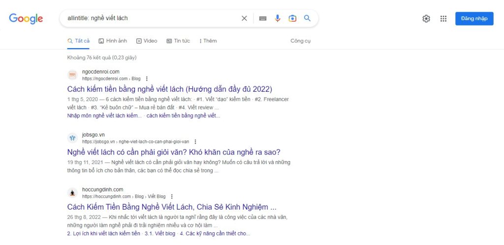 Kết quả tìm kiếm Google cho   em 2023