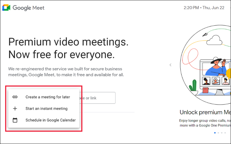 Tải Google Meet cho máy tính