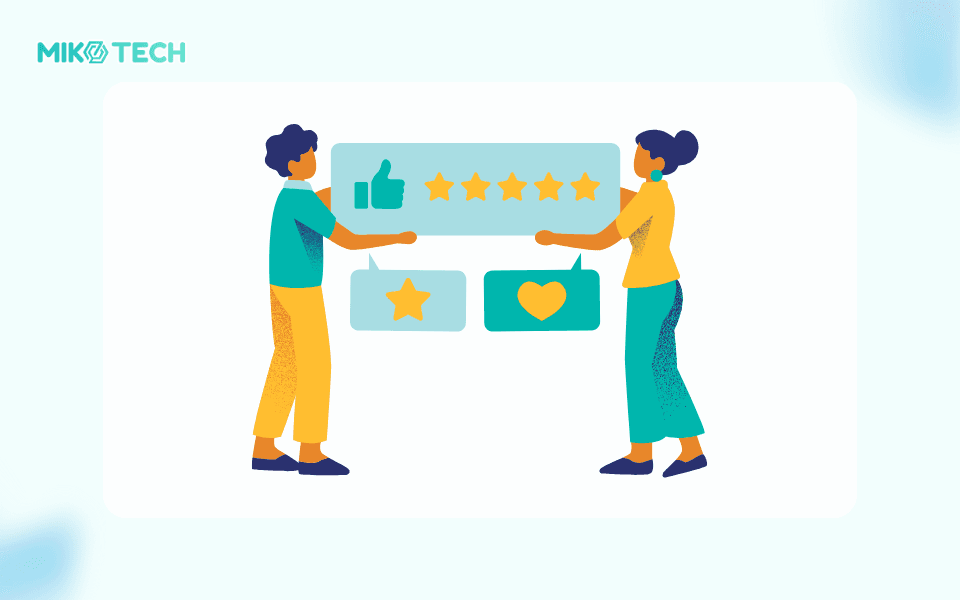 10 chiến lược ecommerce marketing thúc đẩy doanh số 4 Sử dụng review từ khách hàng