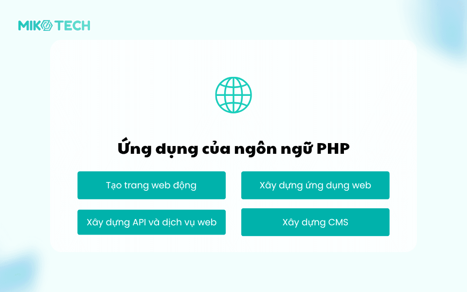 Ứng dụng của ngôn ngữ PHP
