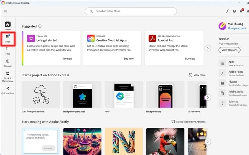 cài đặt creative cloud