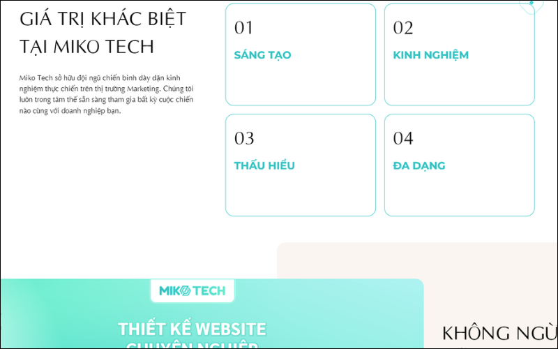 giới thiệu website Miko Tech 