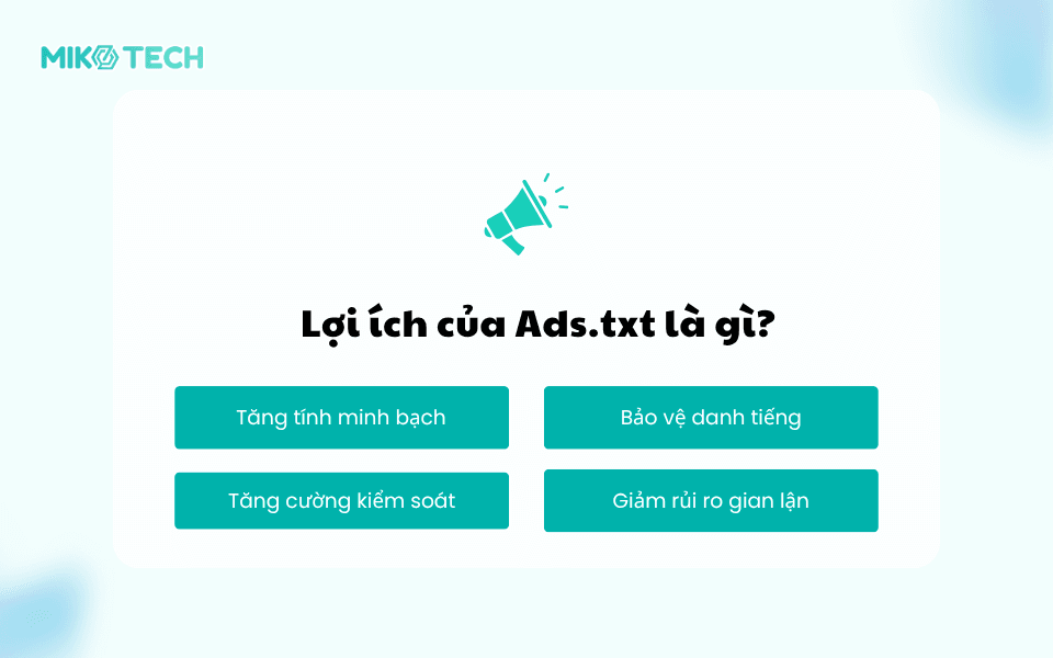 Lợi ích của Ads.txt là gì?