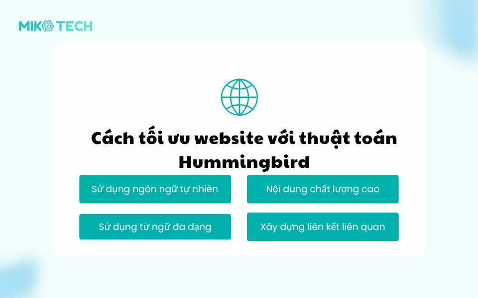 Thuật toán Hummingbird là gì và tác động trong SEO 7 Cách tối ưu website với thuật toán Hummingbird