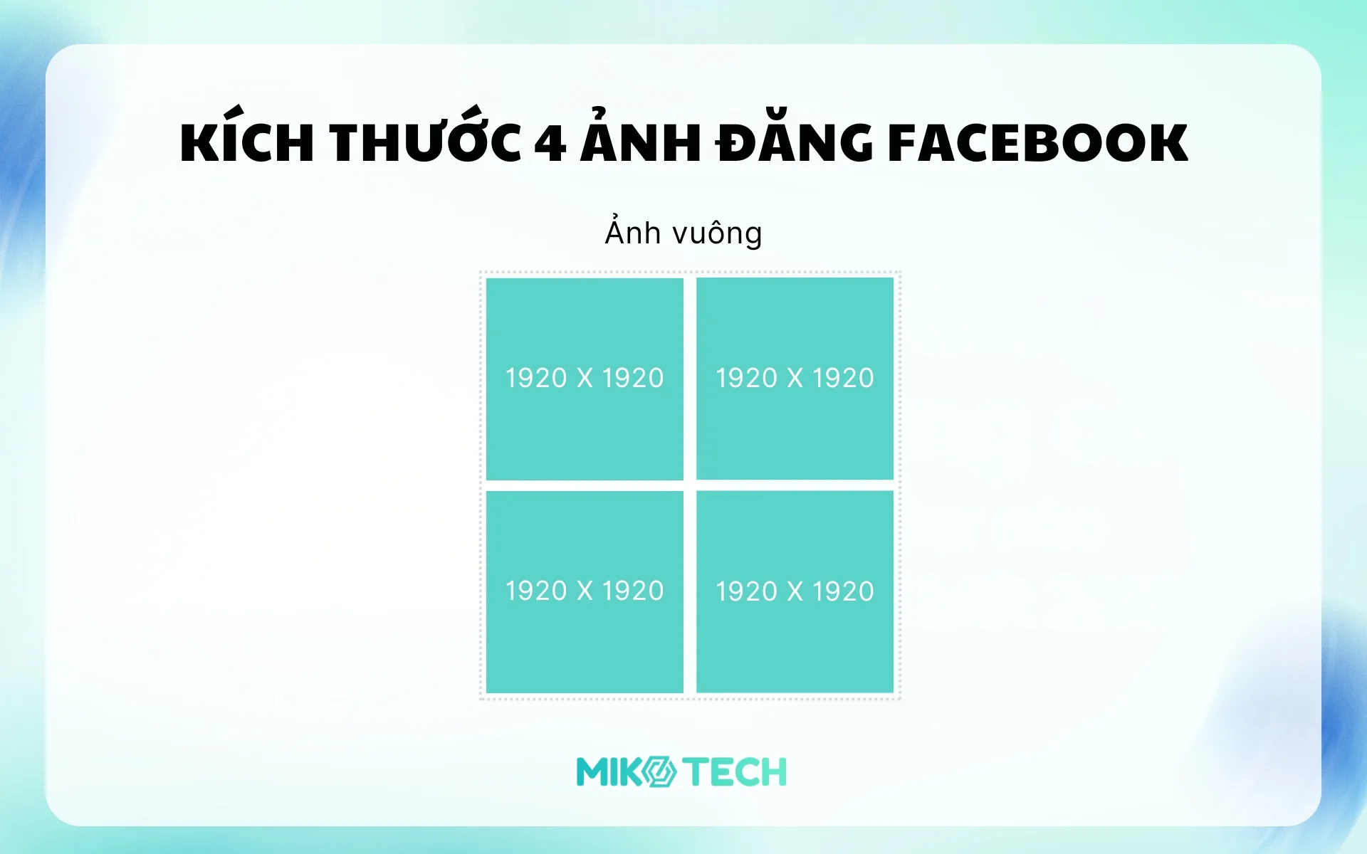 Kích Thước Ảnh Đăng Facebook Chuẩn Nhất Năm 2026 7 Kích thước bài đăng Facebook 4 ảnh vuông