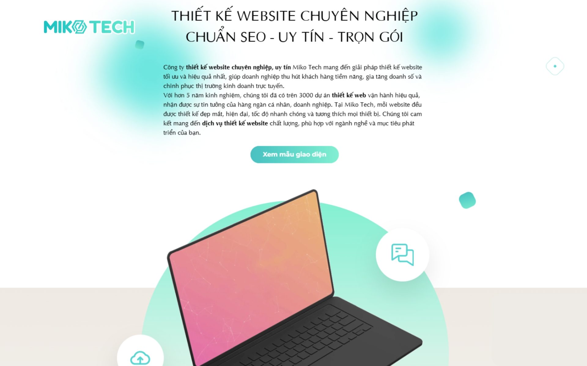 Trang thiết kế website