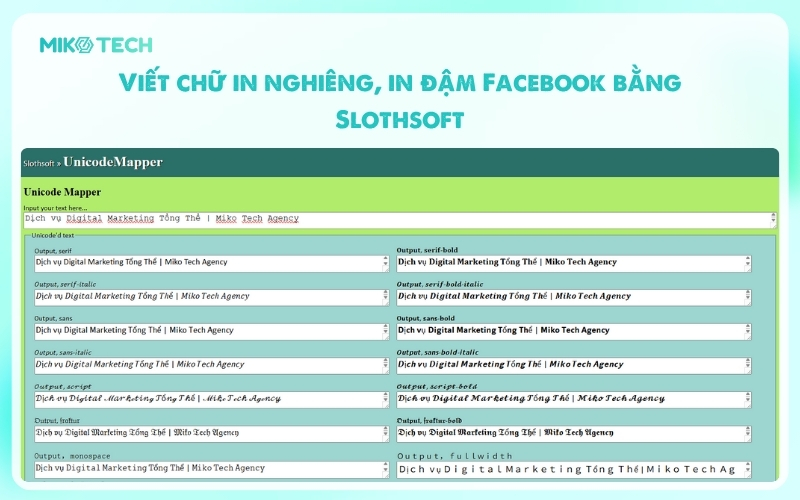 Cách viết chữ in nghiêng, in đậm trên Facebook cực dễ 2 Viết chữ in nghiêng, in đậm facebook