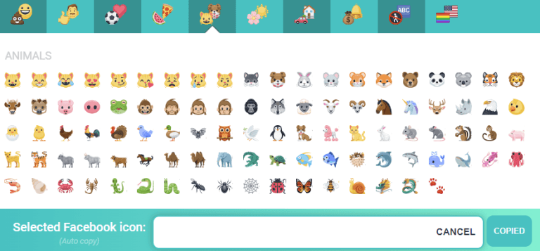 💕1001 Icon Facebook, Biểu Tượng Cảm Xúc Trên Messenger