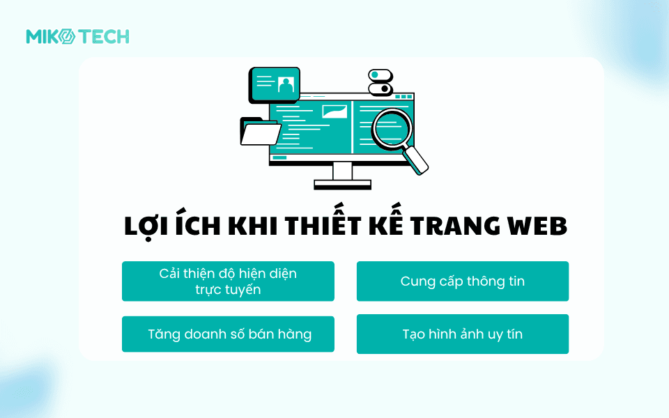 Thiết kế web cần những gì để hoạt động hiệu quả? 1 Thiết kế trang web có lợi ích gì