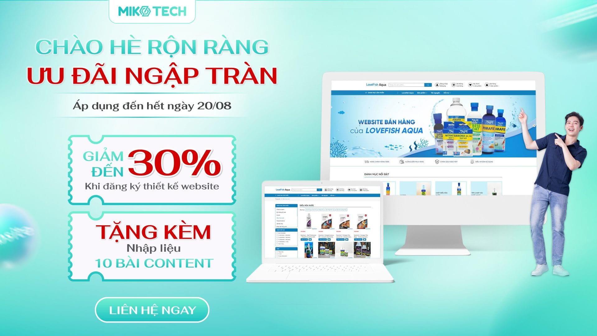 Ưu Đãi Thiết Kế Web Mùa Hè – Giảm đến 30%