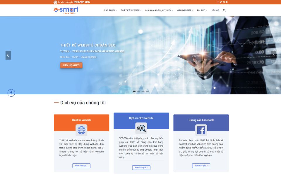 TOP 7+ Công Ty Thiết Kế Website Tại Hải Dương Uy Tín, Chuẩn SEO 3 Cty E Smart thiết kế web tại Hải Dương