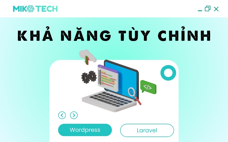 So Sánh WordPress và Laravel, Nên Chọn Nền Tảng Nào? 5 khả năng tùy chỉnh wordpess và laravel