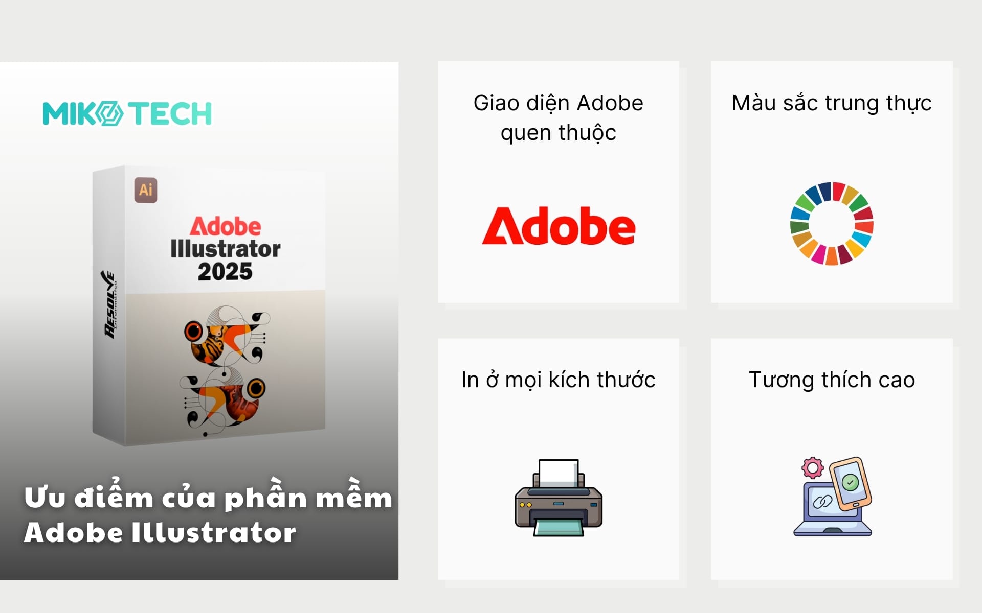ưu điểm của Adobe Illustrator
