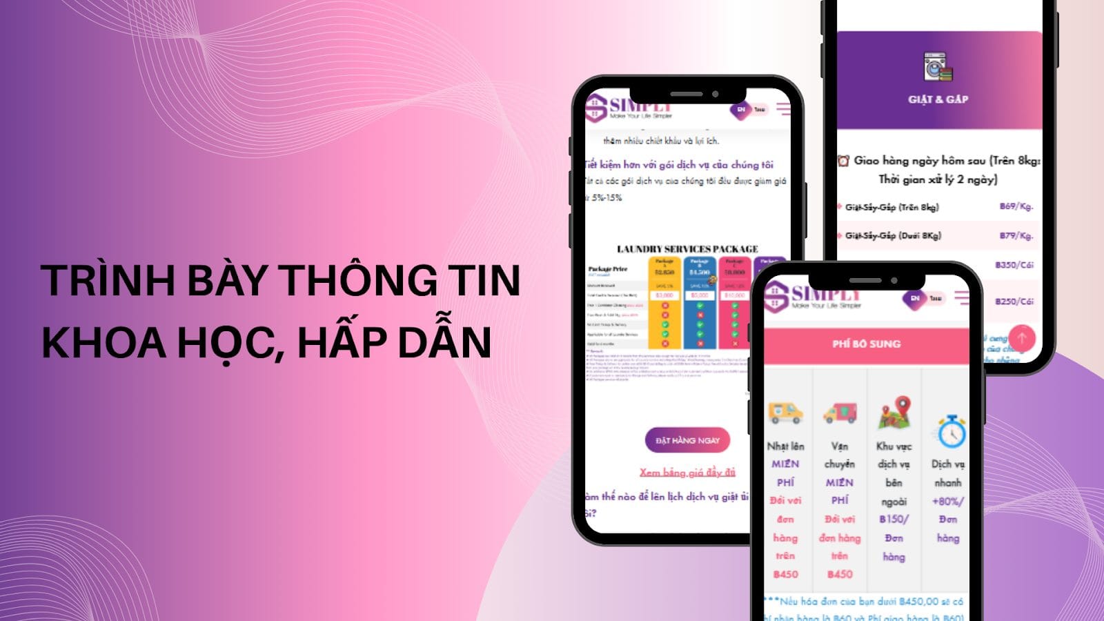 Dự án Simply 4 Ưu điểm của website SIMPLY