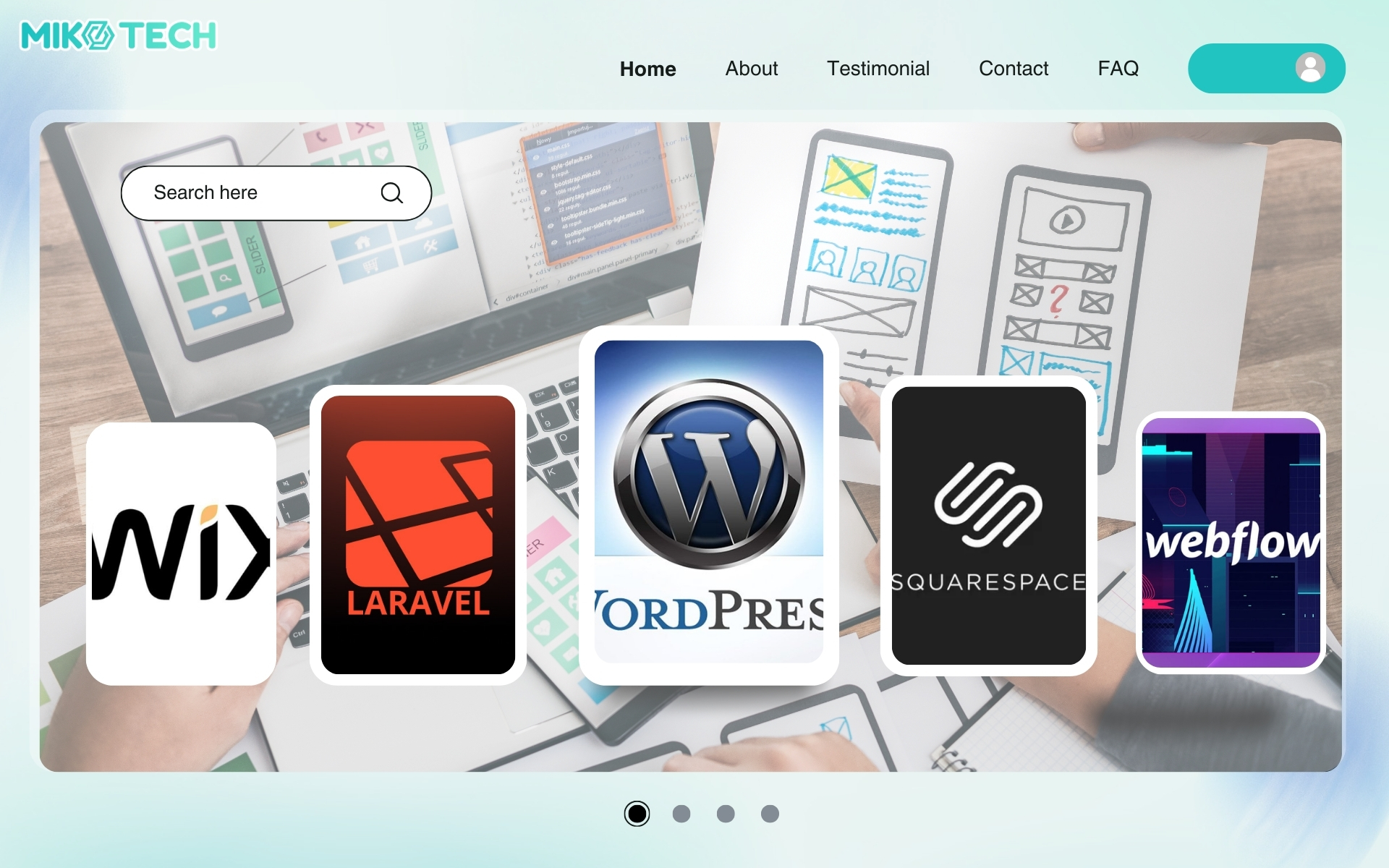 các nền tảng thiết kế website