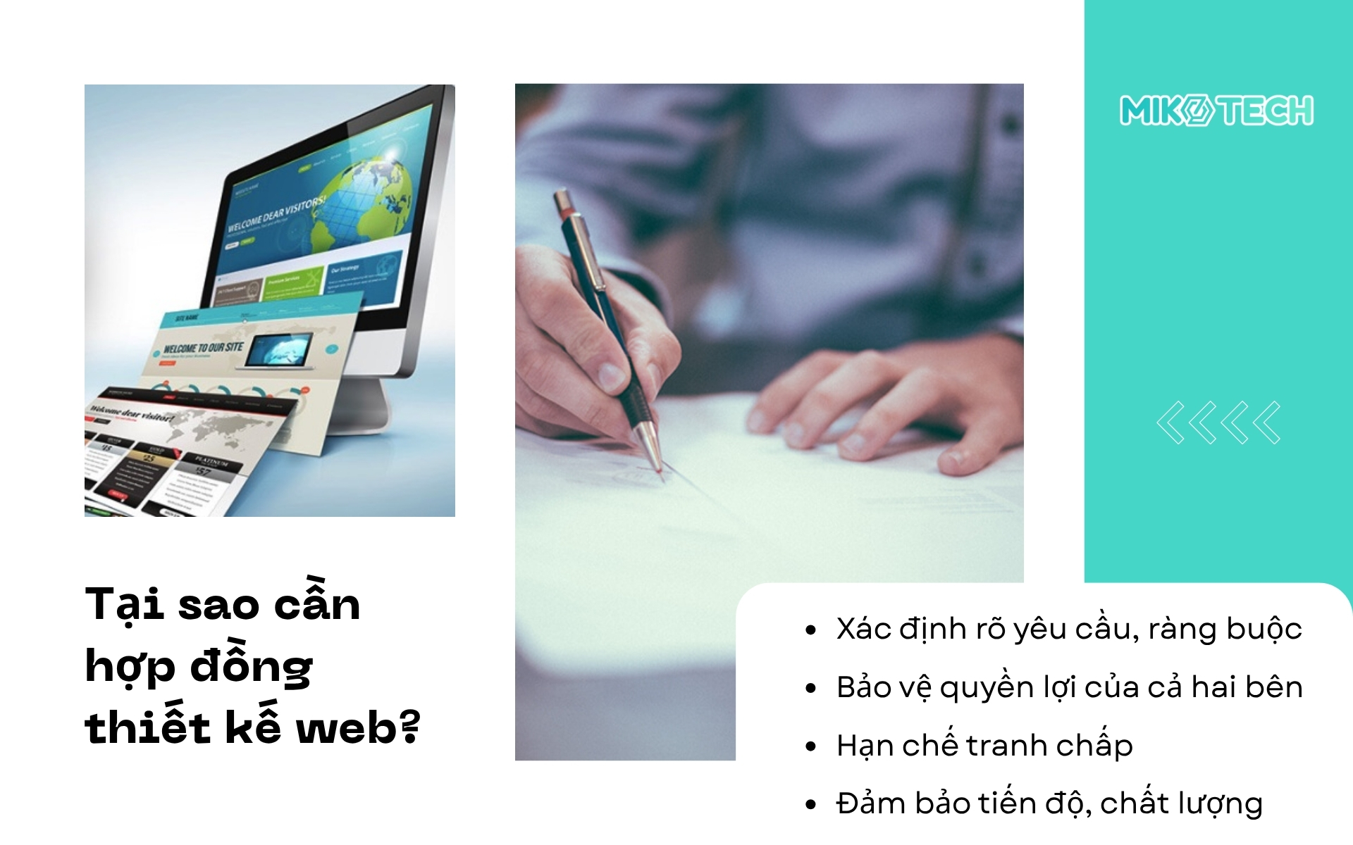 Tại sao cần hợp đồng thiết kế web?