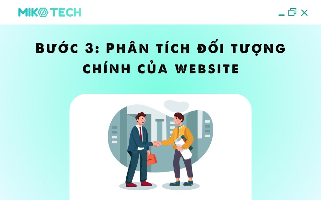 Bước 3: Phân tích đối tượng chính của website