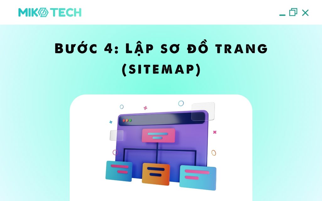 Bước 4: Lập sơ đồ trang (sitemap)