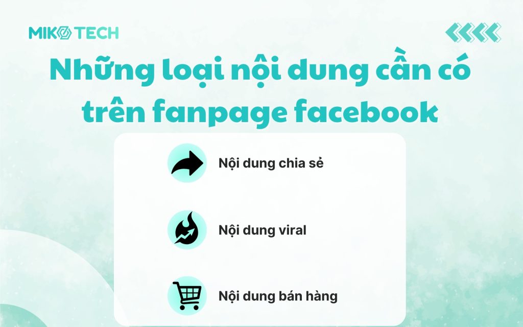 Những loại nội dung cần có trên Fanpage Facebook