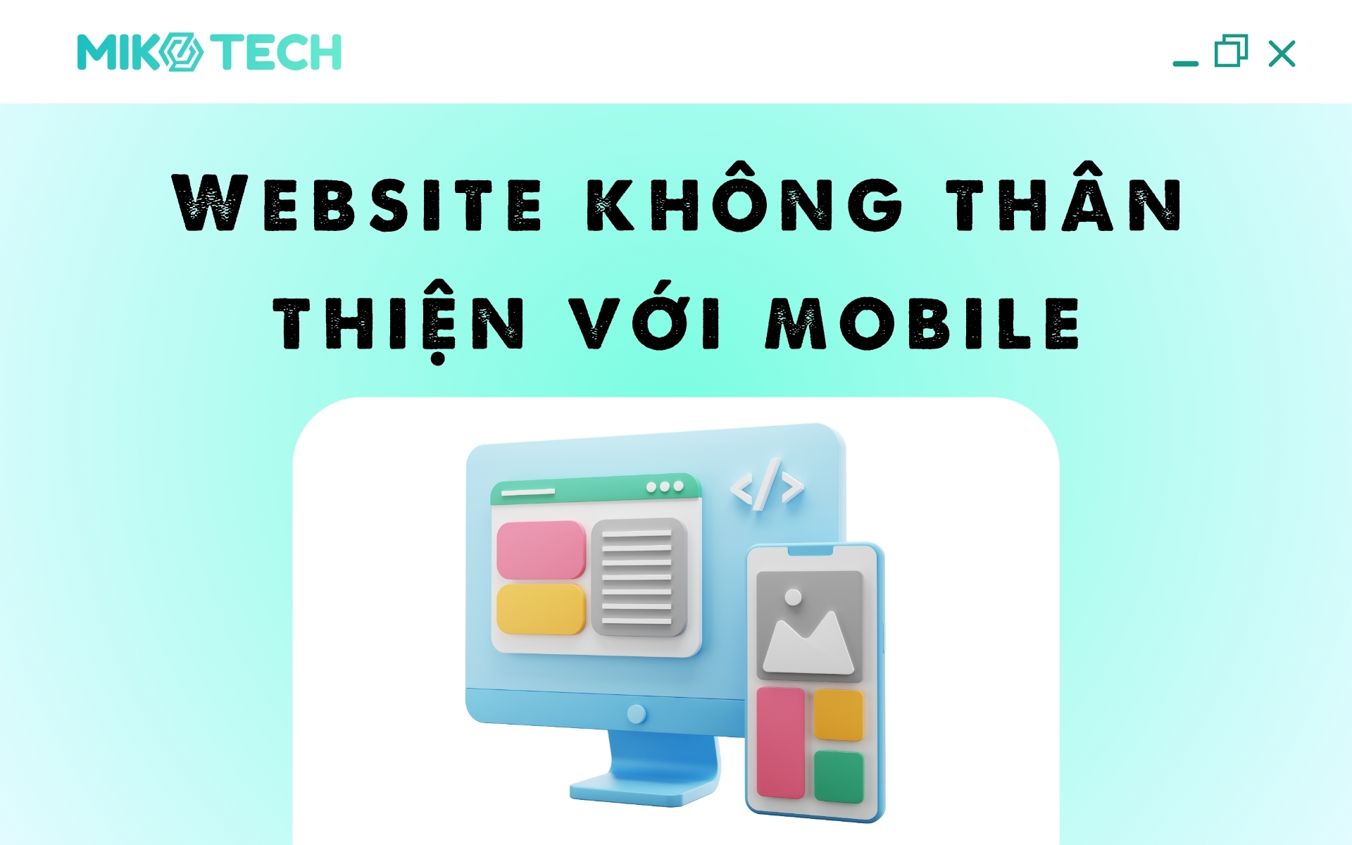 Website không thân thiện với mobile