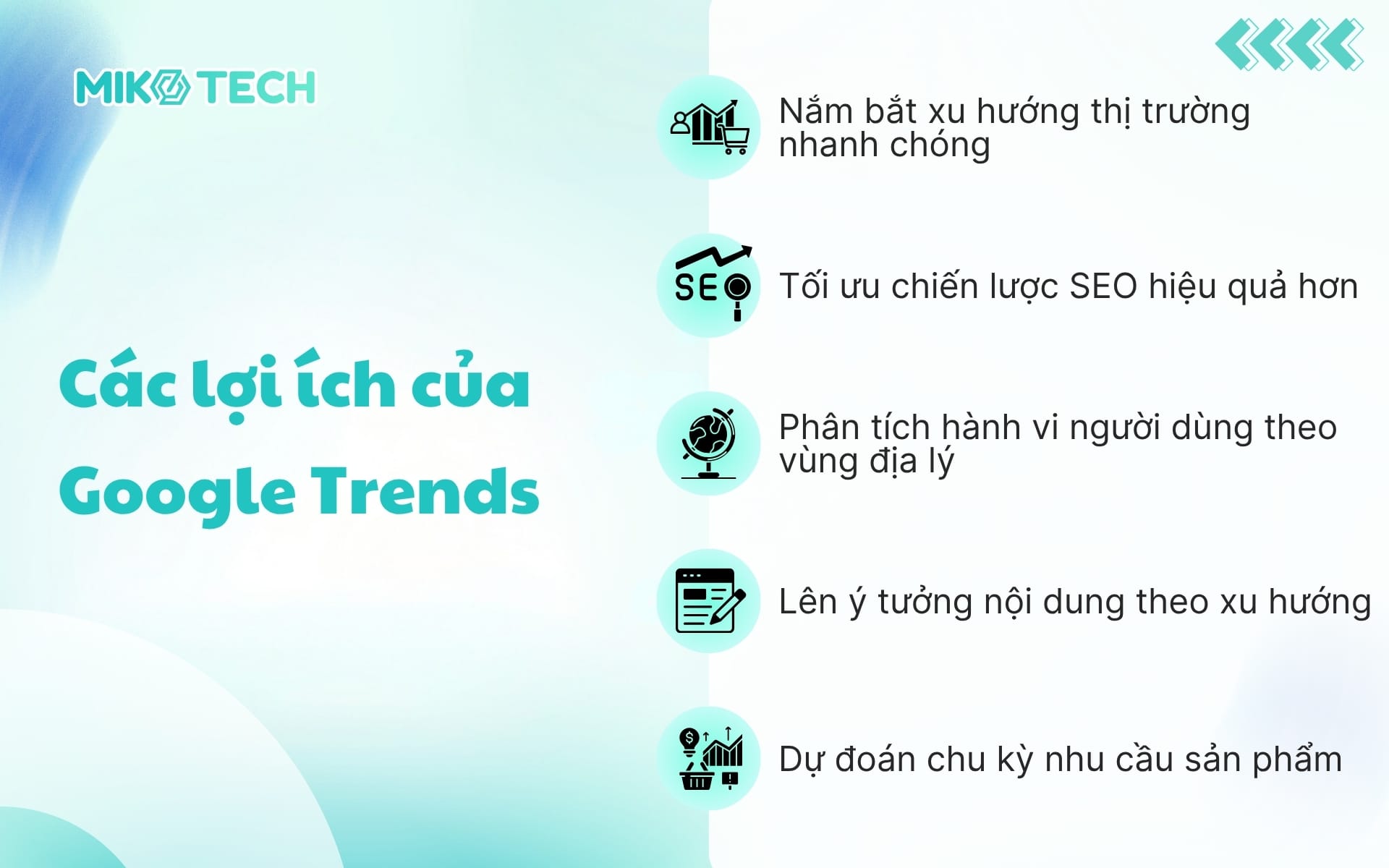 Các lợi ích của Google Trends