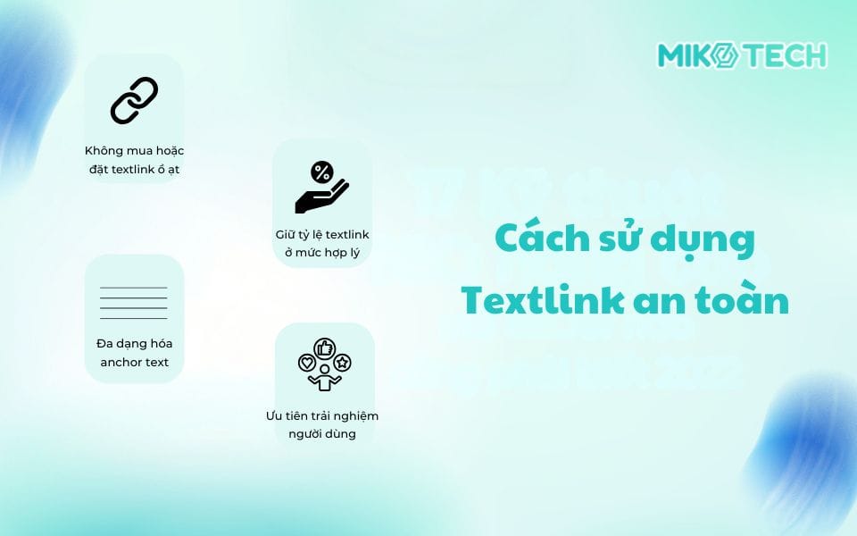 Cách dùng textlink an toàn