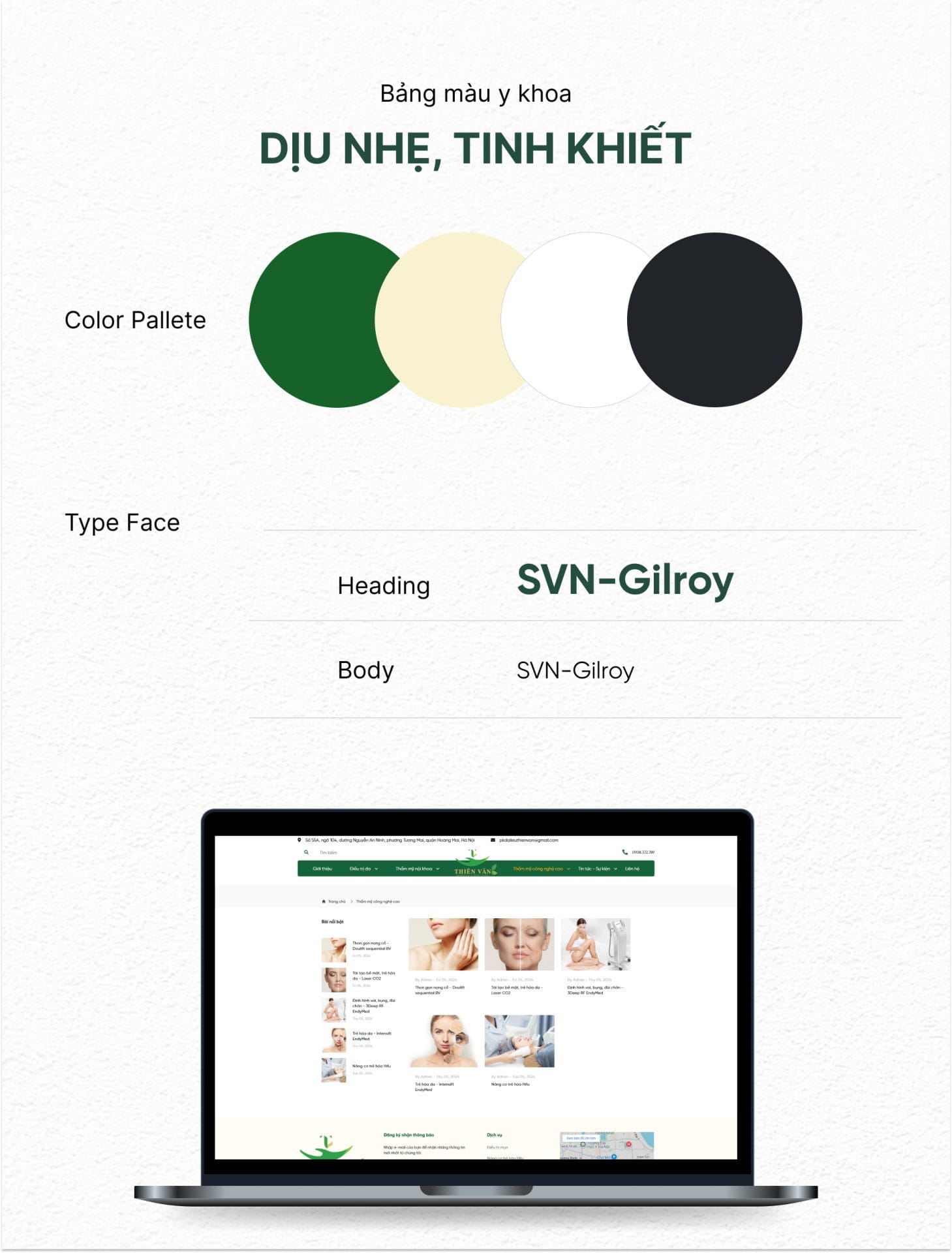 Dự Án Da Liễu Thiên Vân 3 design web Da liễu Thiên Vân