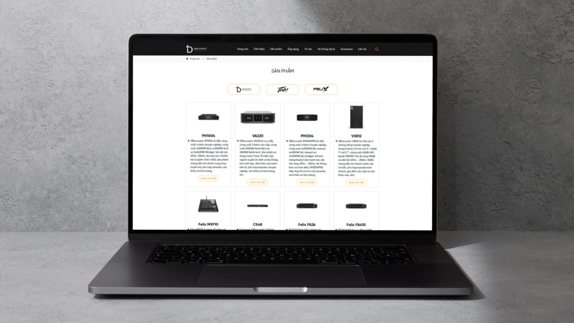 Dự án DBacoustic 5 DBAcoustic laptop