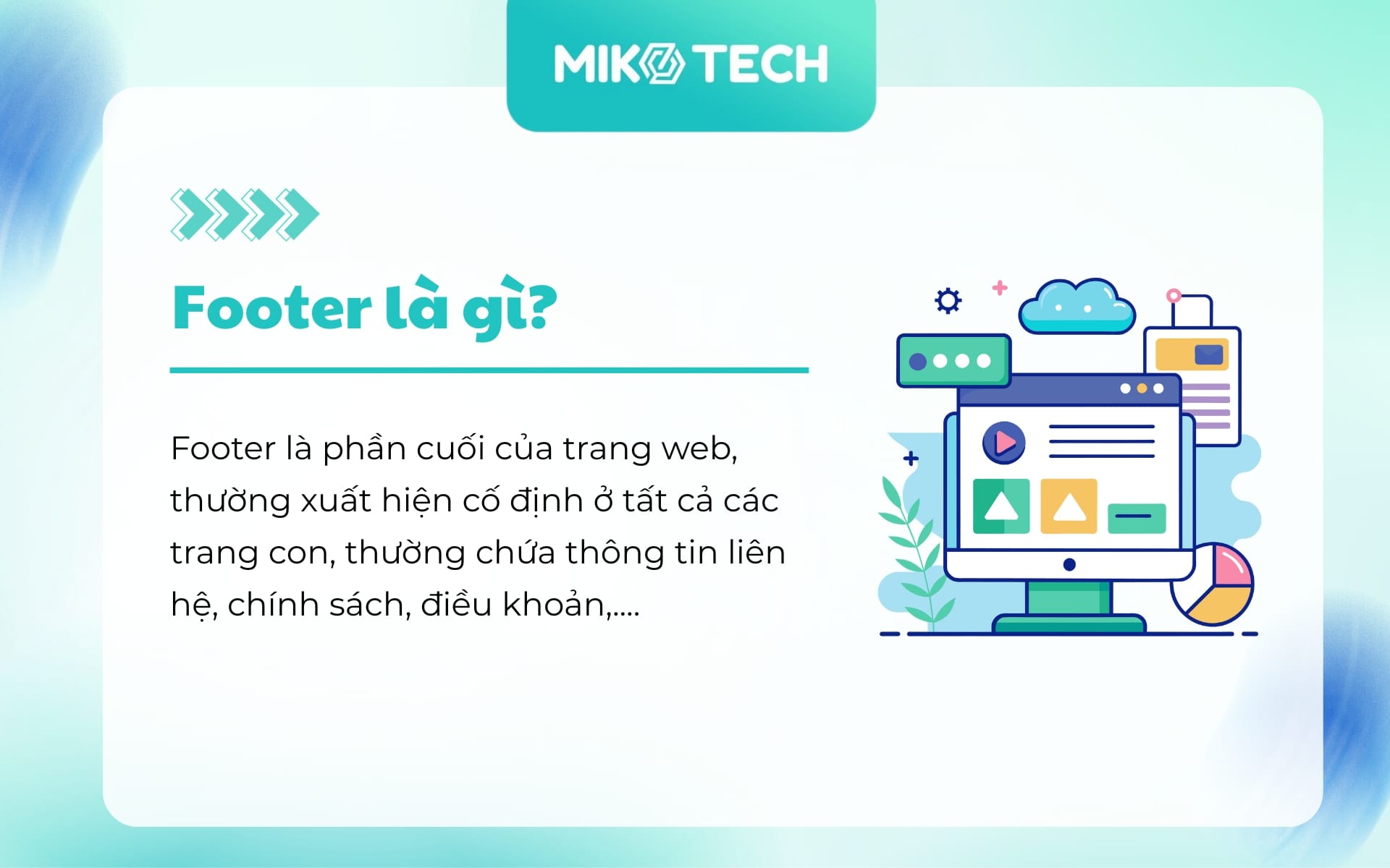 Footer là gì? Những lưu ý khi thiết kế Footer website 1 Footer là gì?